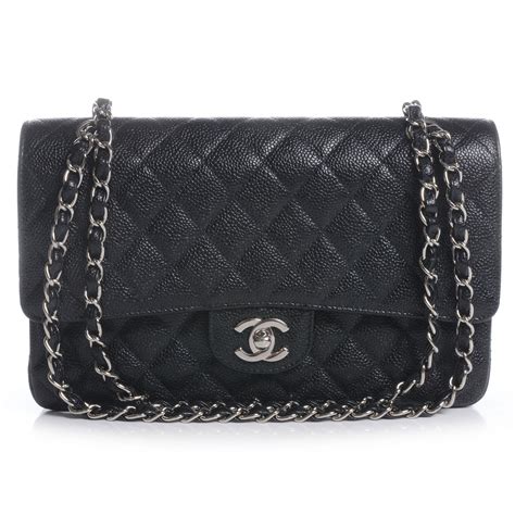 medium chanel caviar|CHANEL Caviar Quilted Medium Double Flap Black.